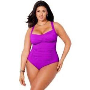 Swimsuits For All Women’s One Piece in Rich Purple 10